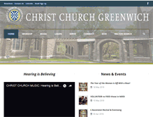 Tablet Screenshot of christchurchgreenwich.org